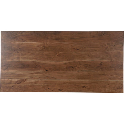 Kenzo 71" Dining Table by LH Imports. Made from mango in a modern style.