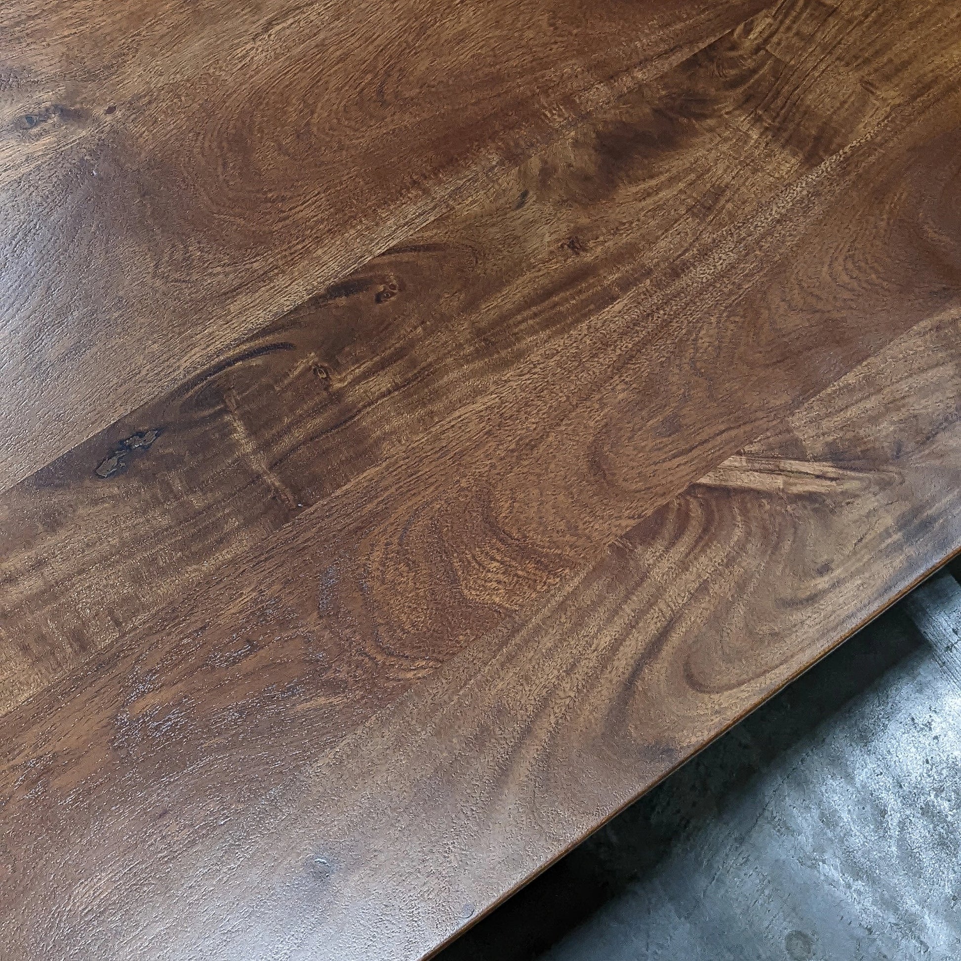 Kenzo 71" Dining Table by LH Imports. Made from mango in a modern style.