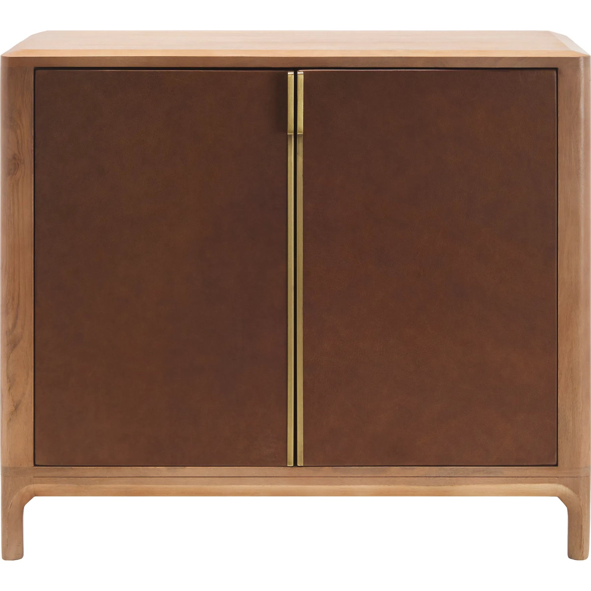 Kenner Cabinet by Surya in brown and natural. Made from mango wood in a modern style.