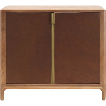 Kenner Cabinet by Surya in brown and natural. Made from mango wood in a modern style.