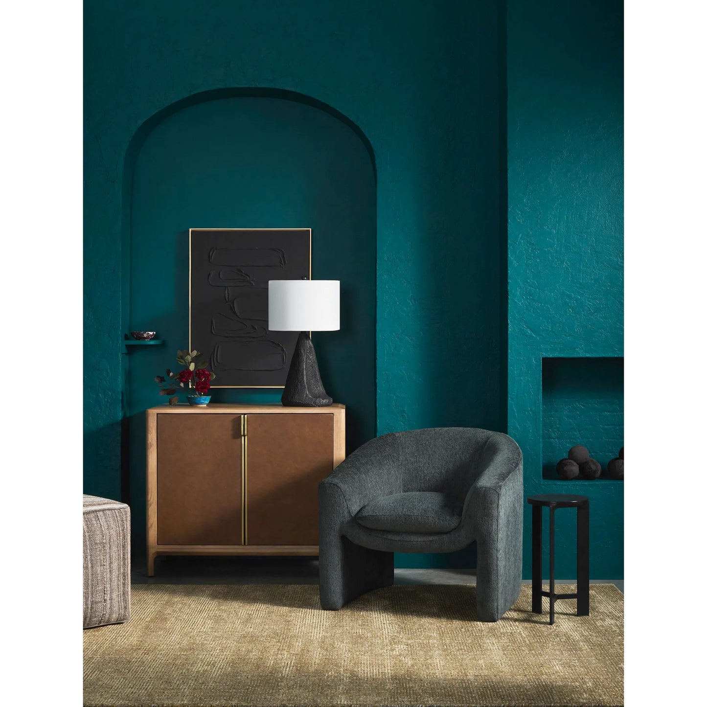 003 SI-2258235 | Lifestyle | Kenner Cabinet by Surya in brown and natural. Made from mango wood in a modern style.