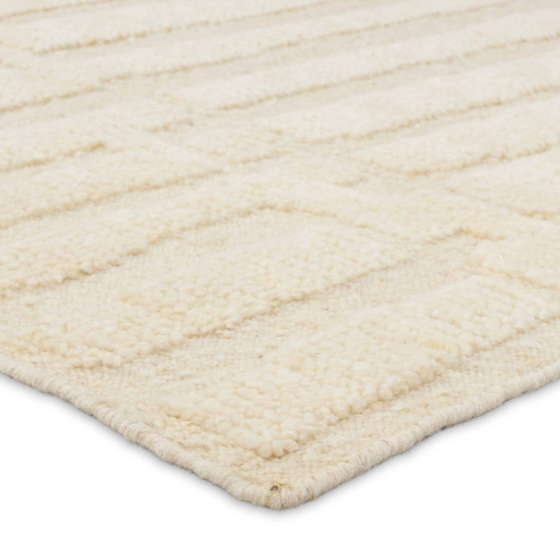 Keoka KEO10 Rug by Jaipur Living in cream. Made from 100% wool in a unique style.