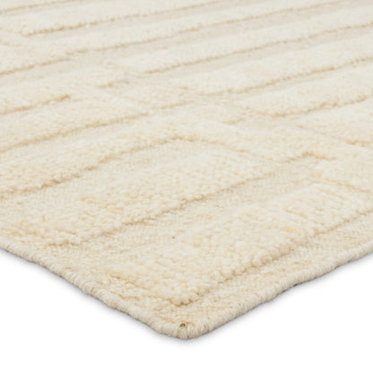 Keoka KEO10 Rug by Jaipur Living in cream. Made from 100% wool in a unique style.