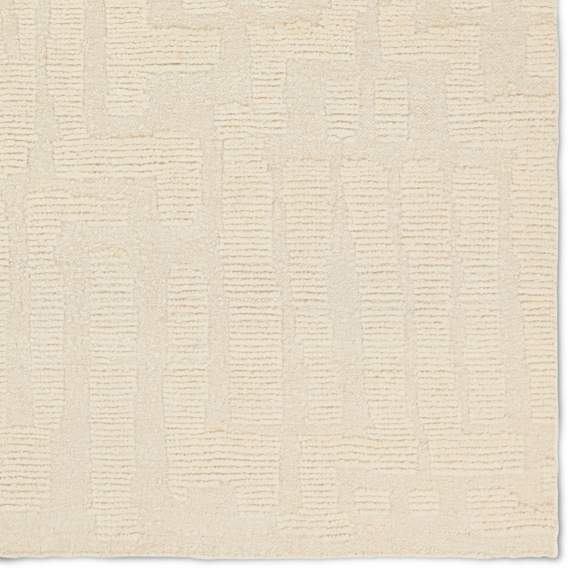 Keoka KEO10 Rug by Jaipur Living in cream. Made from 100% wool in a unique style.