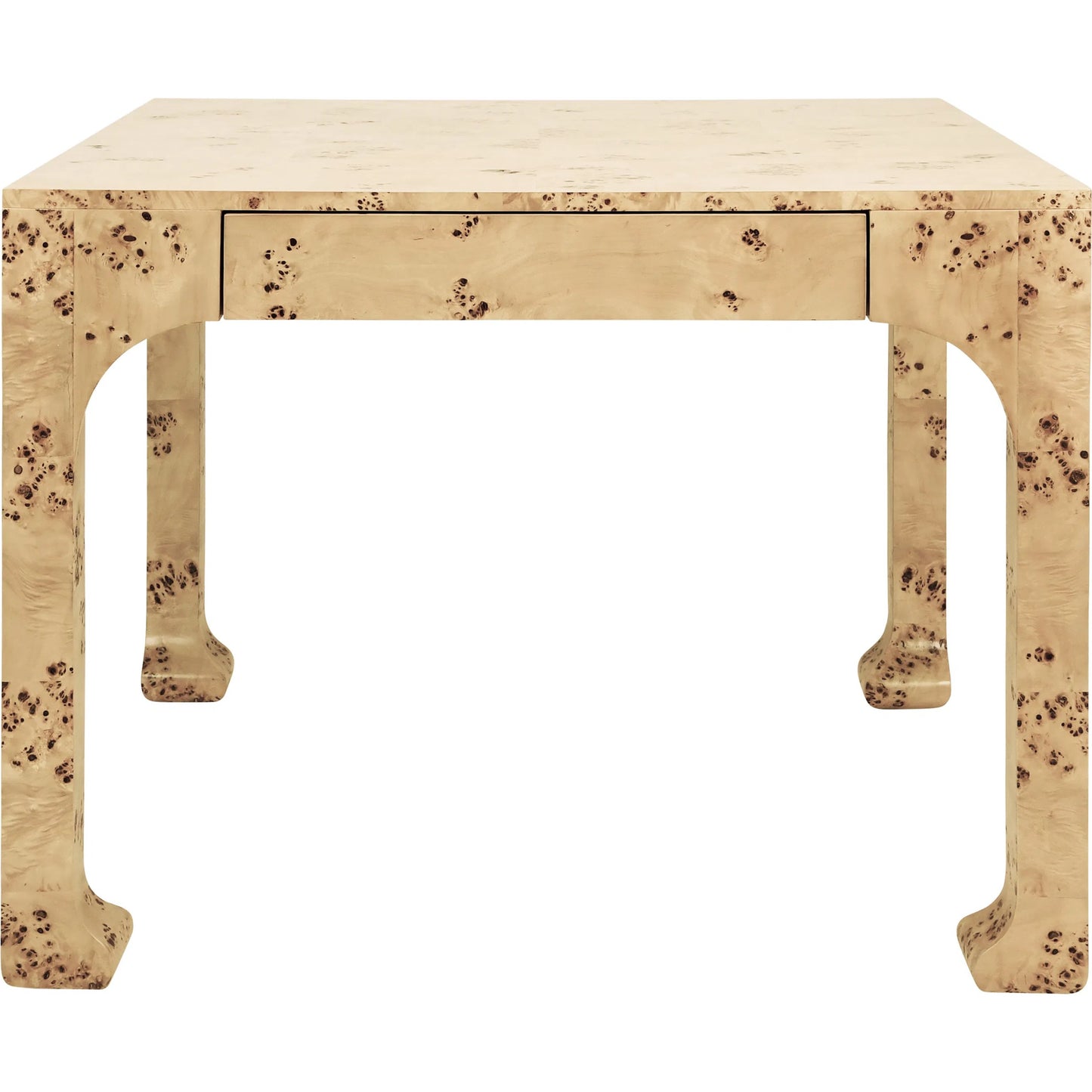 000 SI-2461305 | Additional Silo | Kerry Square Two Drawer Pagoda Style Game Table by Worlds Away in burl. Made from unique in a modern style.