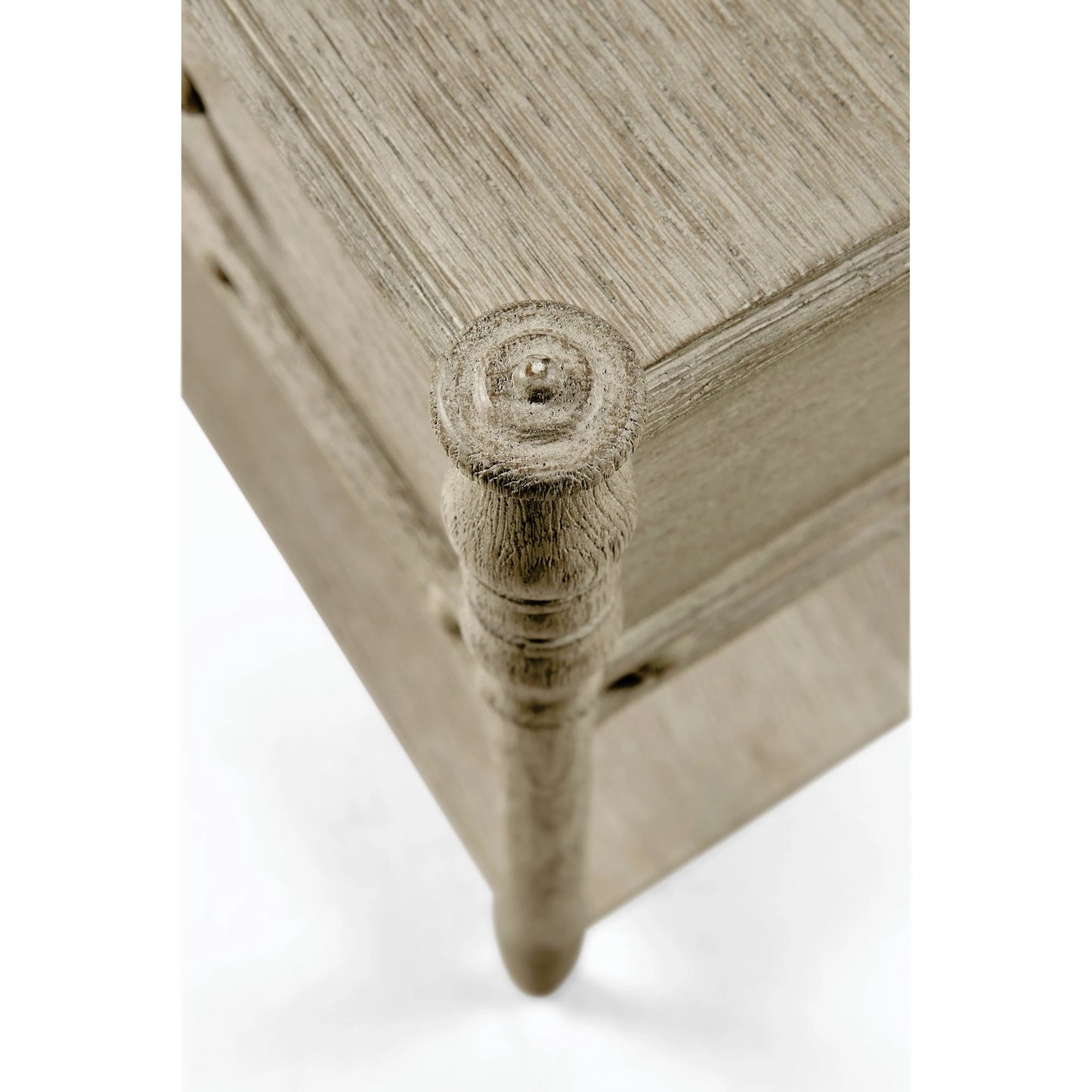 002 SI-2186378 | Closeup | Morris 24" Bedside Table by Jonathan Charles in washed grey oak. Made from oak in a modern style.