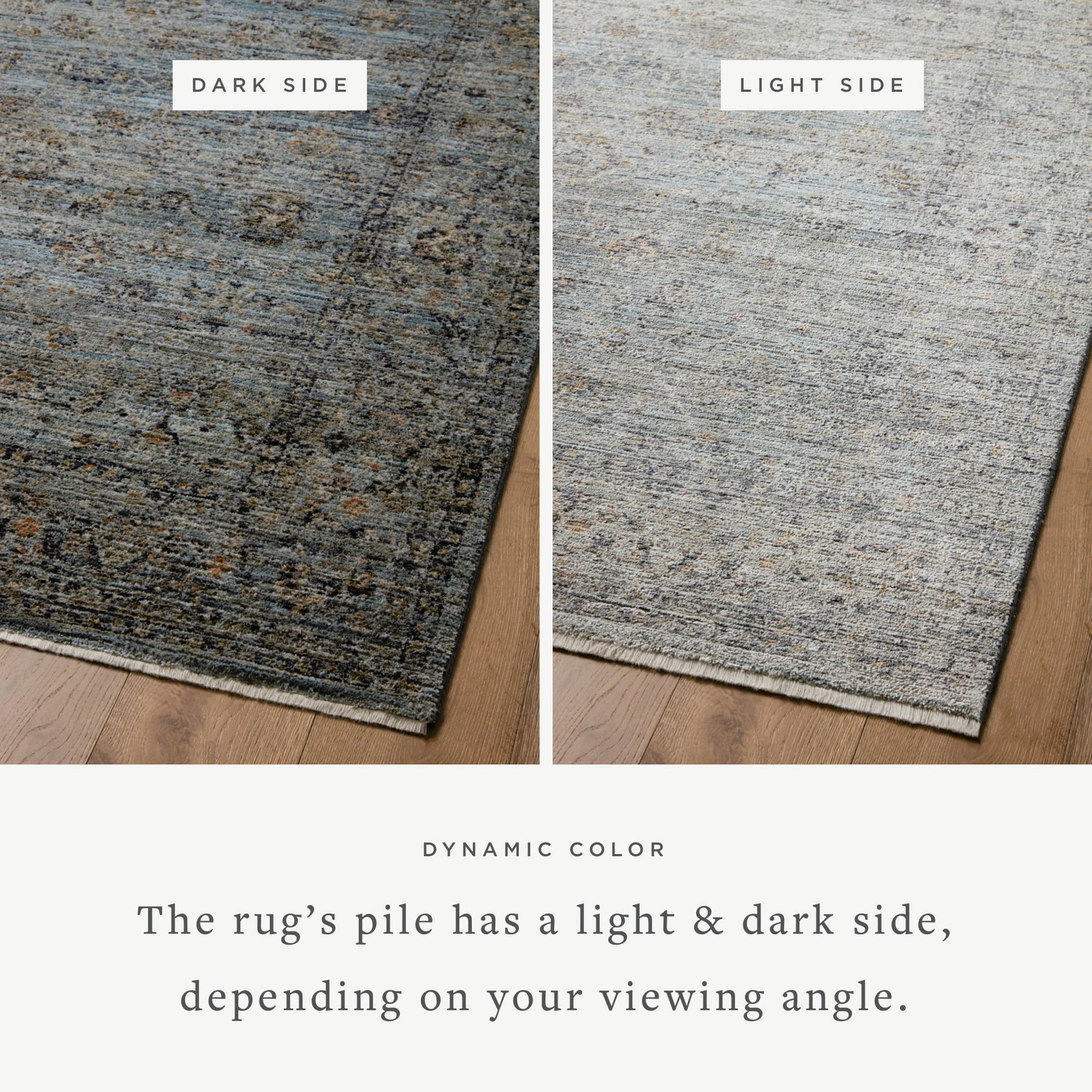 Katherine KES-01 Rug by Jean Stoffer x Loloi in ocean, gold. Made from 100% polyester in a unique style.