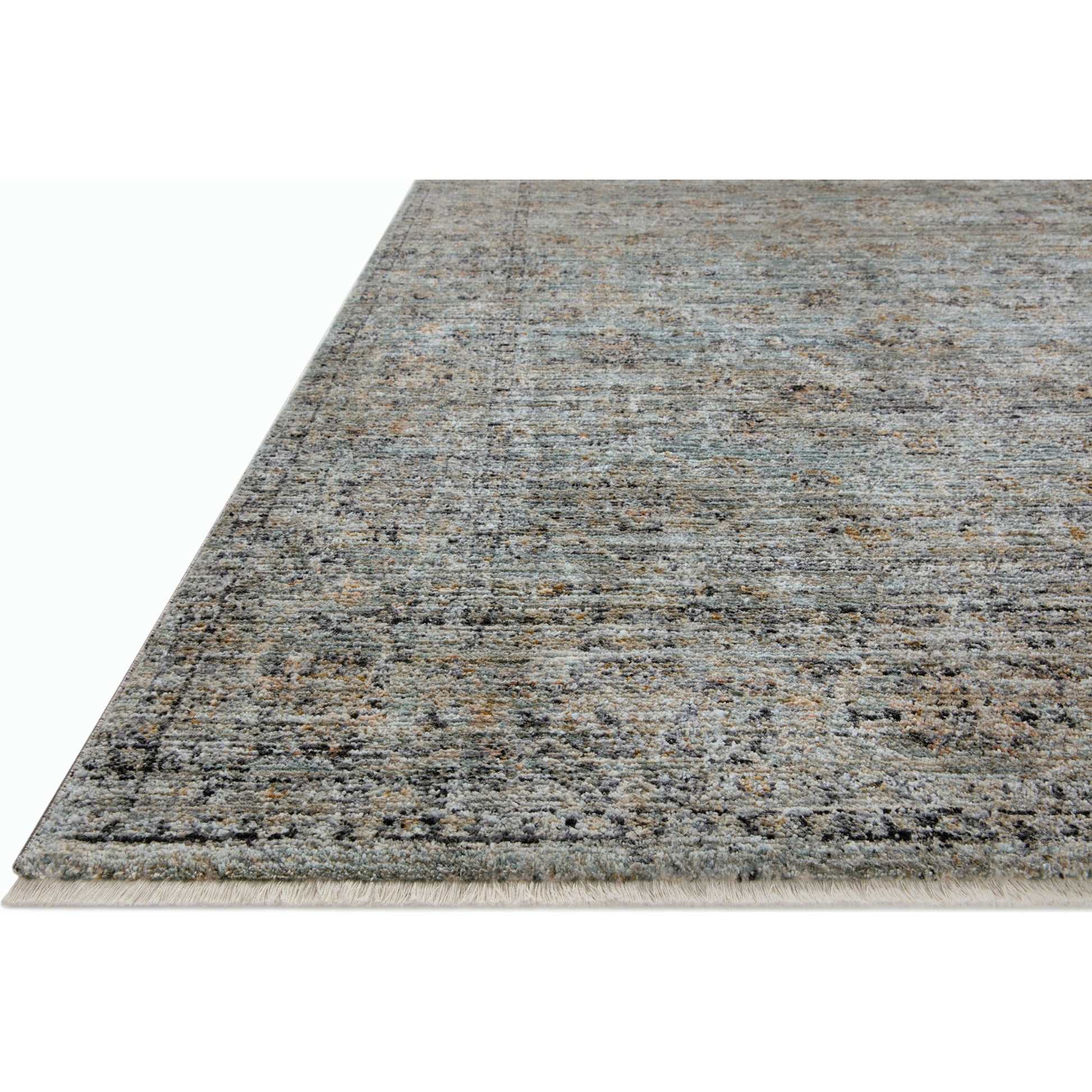 Katherine KES-01 Rug by Jean Stoffer x Loloi in ocean, gold. Made from 100% polyester in a unique style.