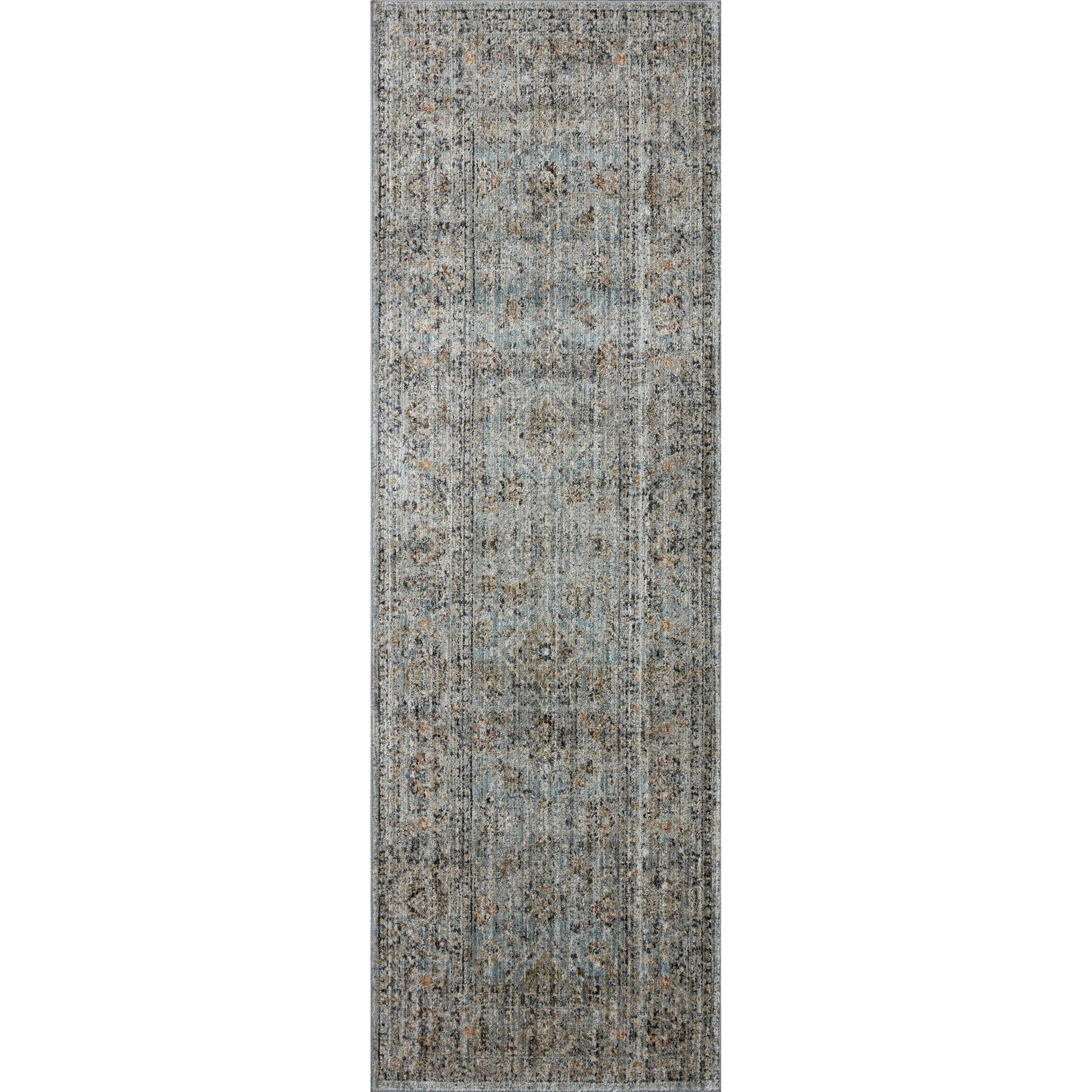 Katherine KES-01 Rug by Jean Stoffer x Loloi in ocean, gold. Made from 100% polyester in a unique style.