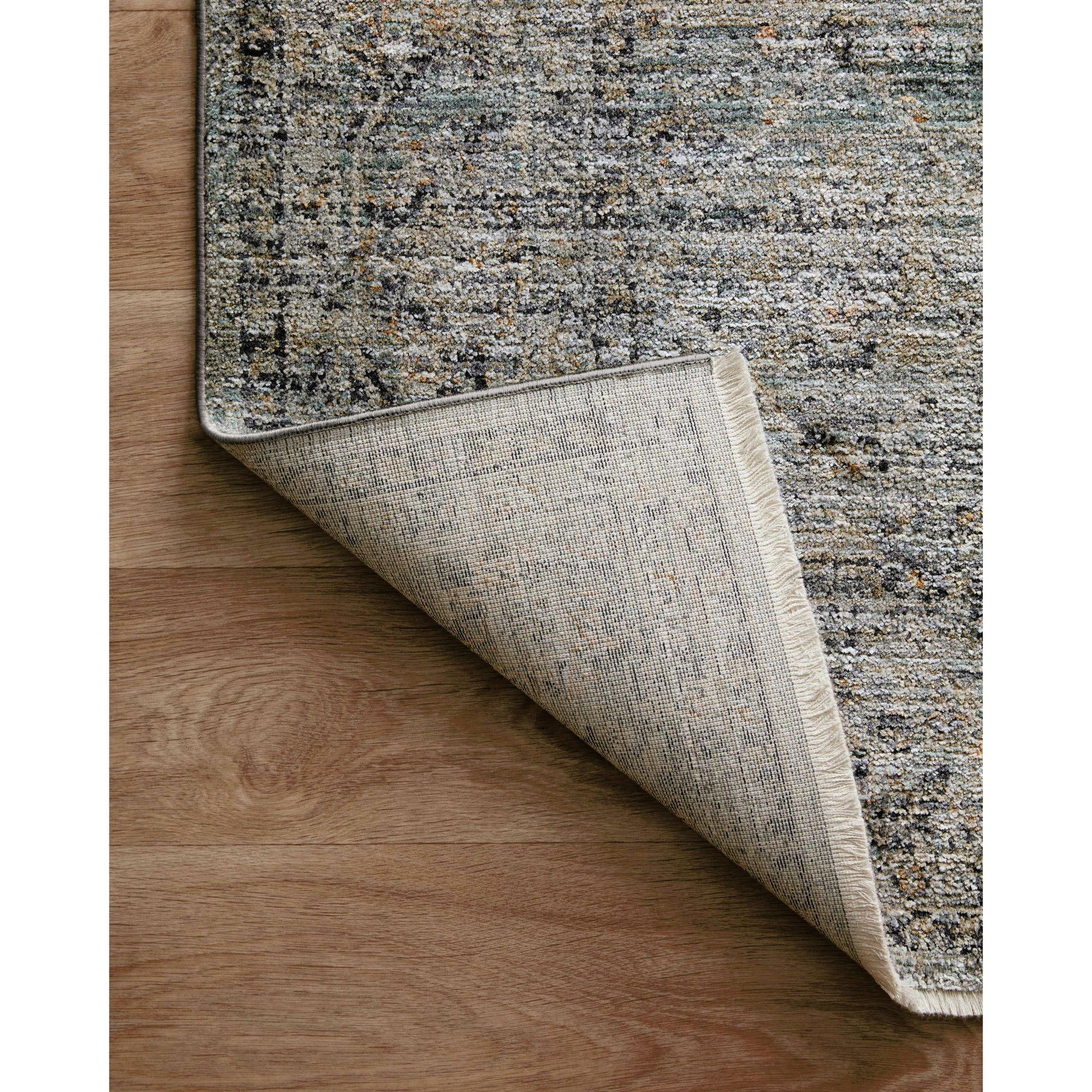 Katherine KES-01 Rug by Jean Stoffer x Loloi in ocean, gold. Made from 100% polyester in a unique style.