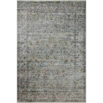 Katherine KES-01 Rug by Jean Stoffer x Loloi in ocean, gold. Made from 100% polyester in a unique style.
