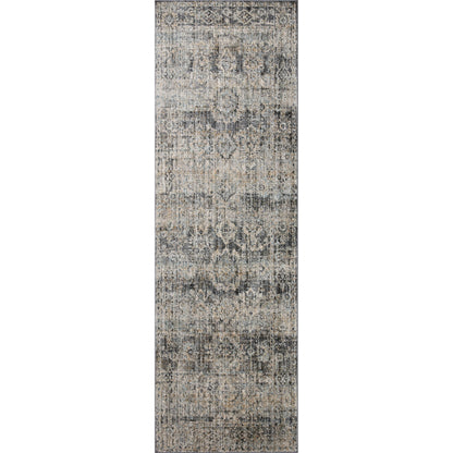 Katherine KES-05 Rug by Jean Stoffer x Loloi in graphite, jade. Made from 100%