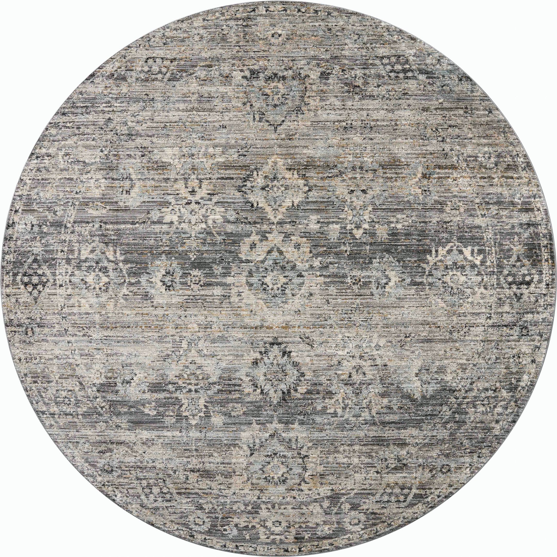 Katherine KES-05 Rug by Jean Stoffer x Loloi in graphite, jade. Made from 100%