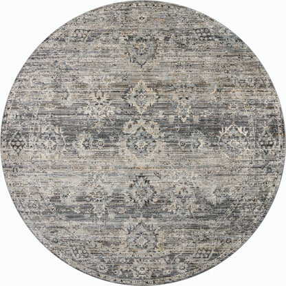 Katherine KES-05 Rug by Jean Stoffer x Loloi in graphite, jade. Made from 100%