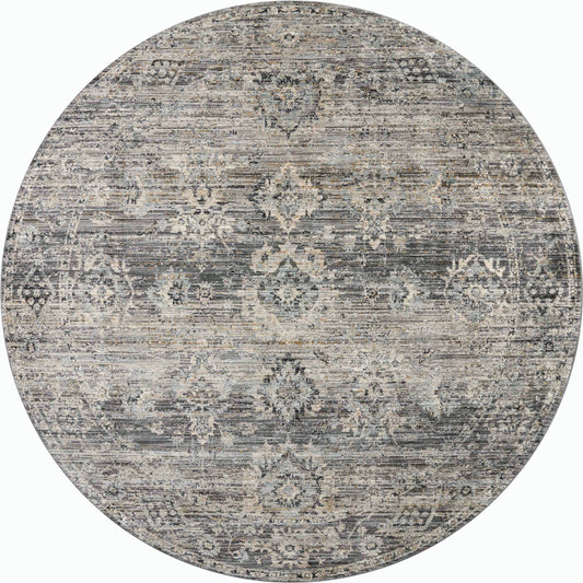 Katherine KES-05 Rug by Jean Stoffer x Loloi in graphite, jade. Made from 100% polyester in a unique style.