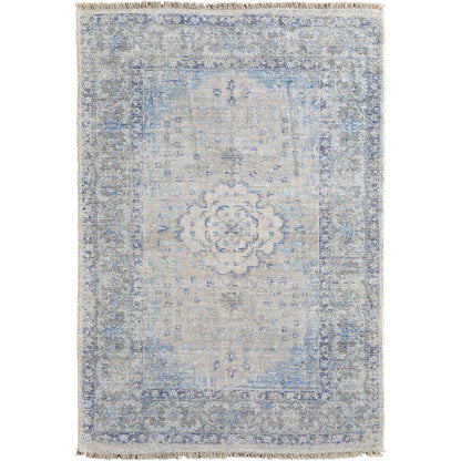 Caldwell Transitional Rug - 8108F by Feizy in gray, blue, ivory. Made from wool, viscose in a unique style.