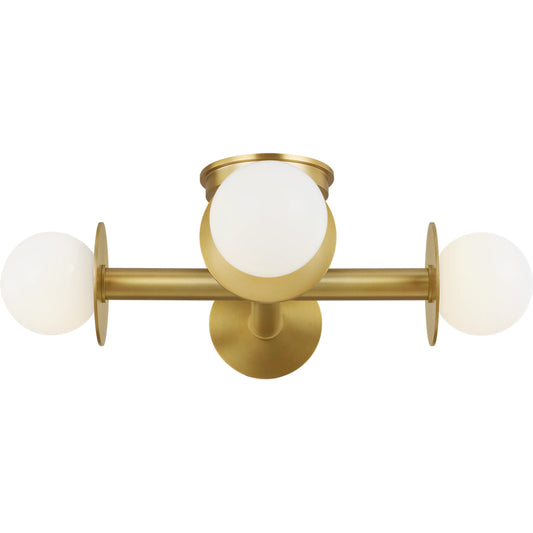 Nodes Semi-Flush Mount by Visual Comfort & Co.. Made from steel in a unique style.