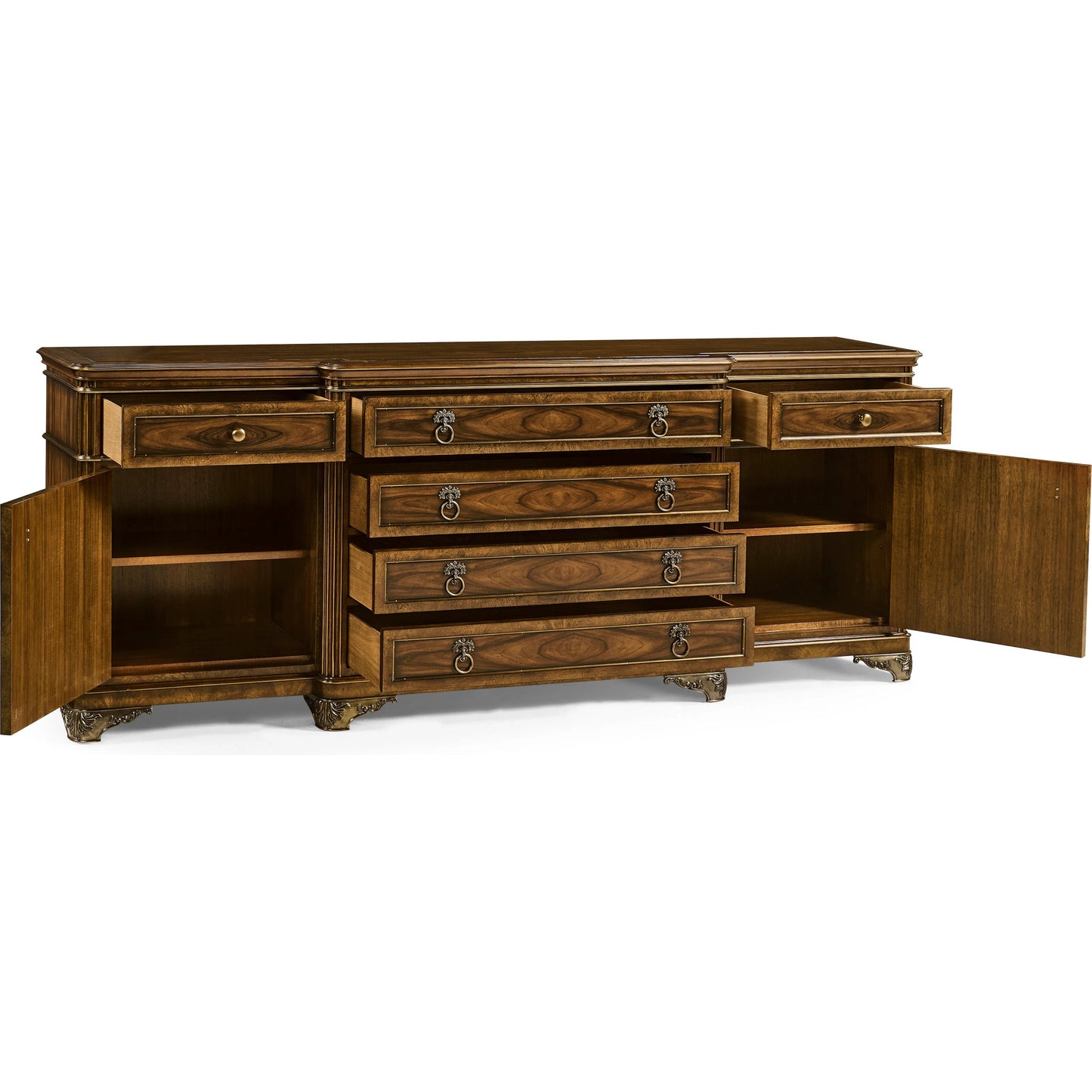 002 SI-2446831 | Additional Silo | Viceroy Buffet by Jonathan Charles in viceroy brown santos. Made from local mahogany, oak, celejeria veneer, oak veneer, brass, acacia veneer, santos rosewood crown veneer in a traditional style.