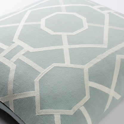 Kingdom Pillow - 20220 by Surya in gray, ivorymain: medium gray, ivory. Made from front: 100% cotton, back: 100% cotton in a modern style.