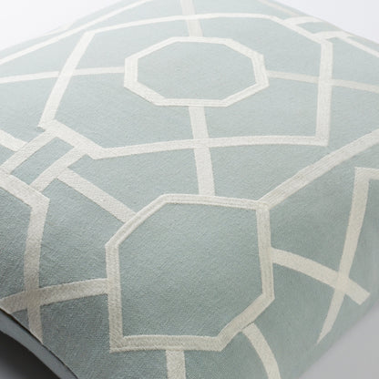 Kingdom Pillow - 20220 by Surya in gray, ivorymain: medium gray, ivory. Made from front: 100% cotton, back: 100% cotton in a modern style.