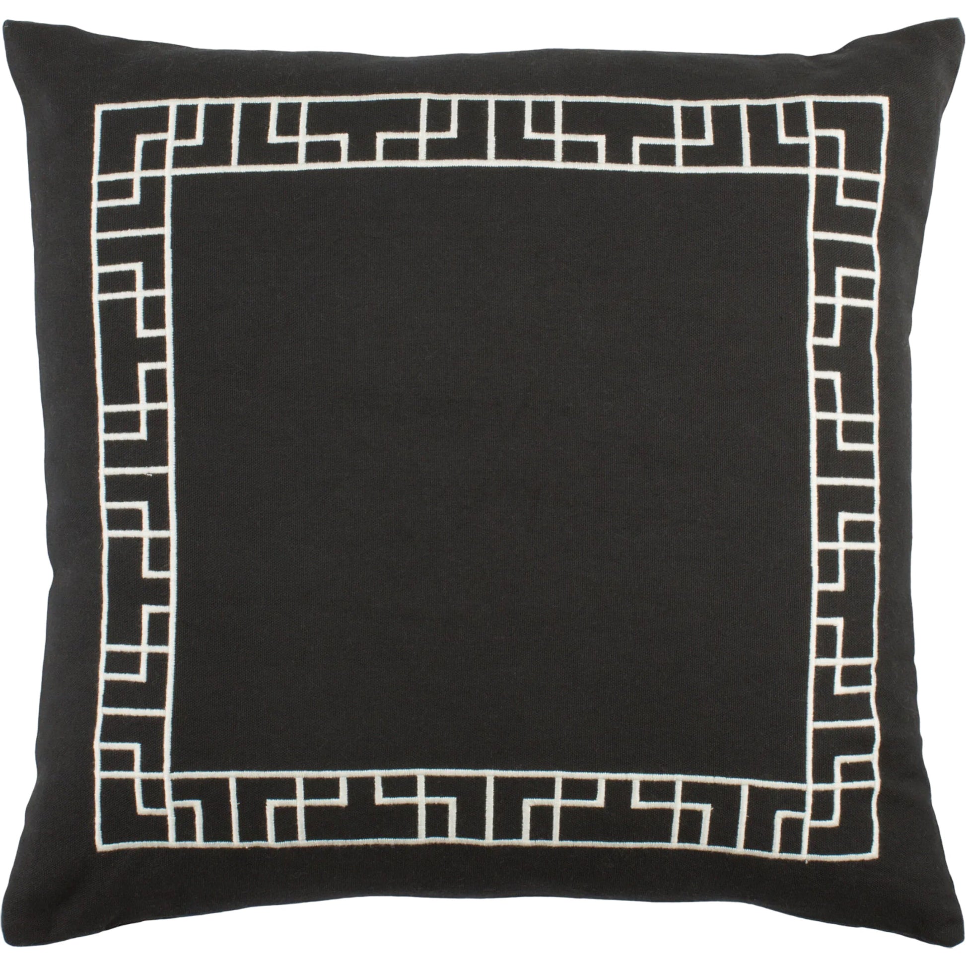 Kingdom Pillow - 10289 by Surya in black. Made from cotton in a modern style.