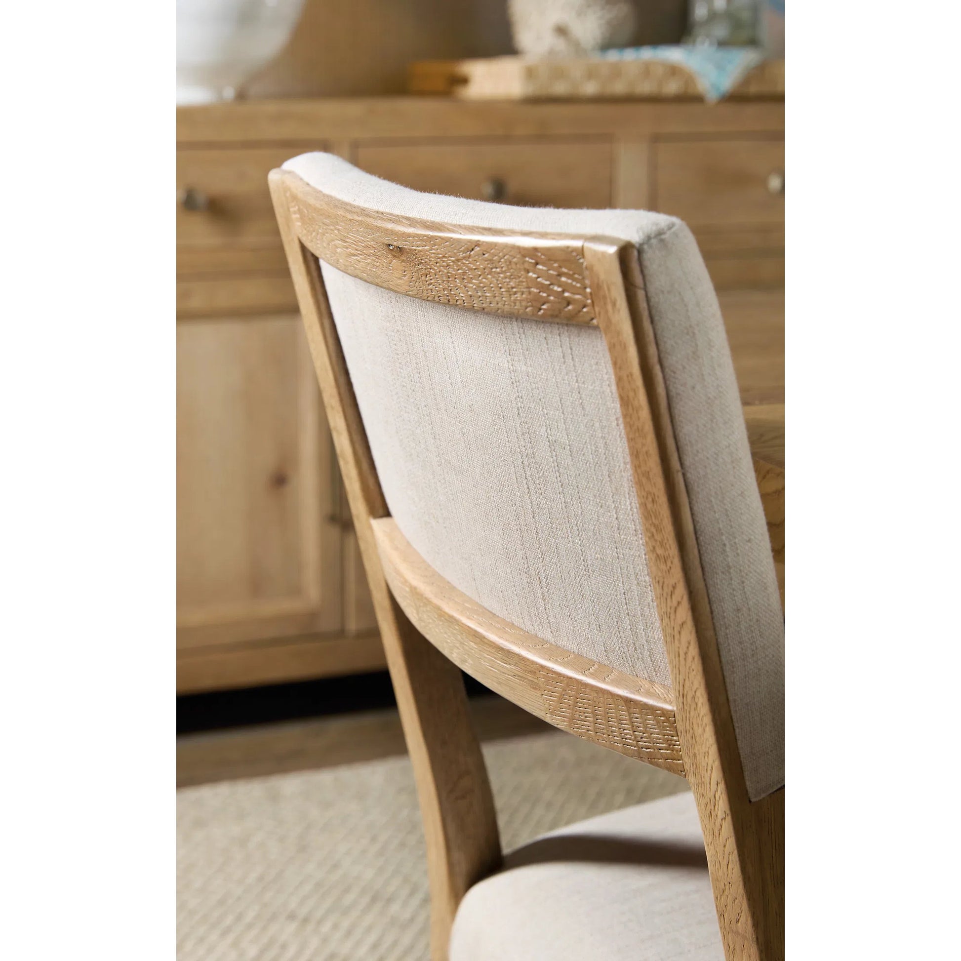 Driftwood Upholstered Side Chair by Hooker Furniture in beige. Made from unique in a transitional style.