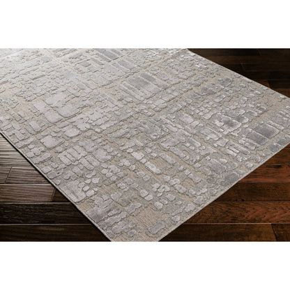 Kingston Rug - 29822 by Livabliss in cream, light beige. Made from 51% viscose, 49% wool in a unique style.