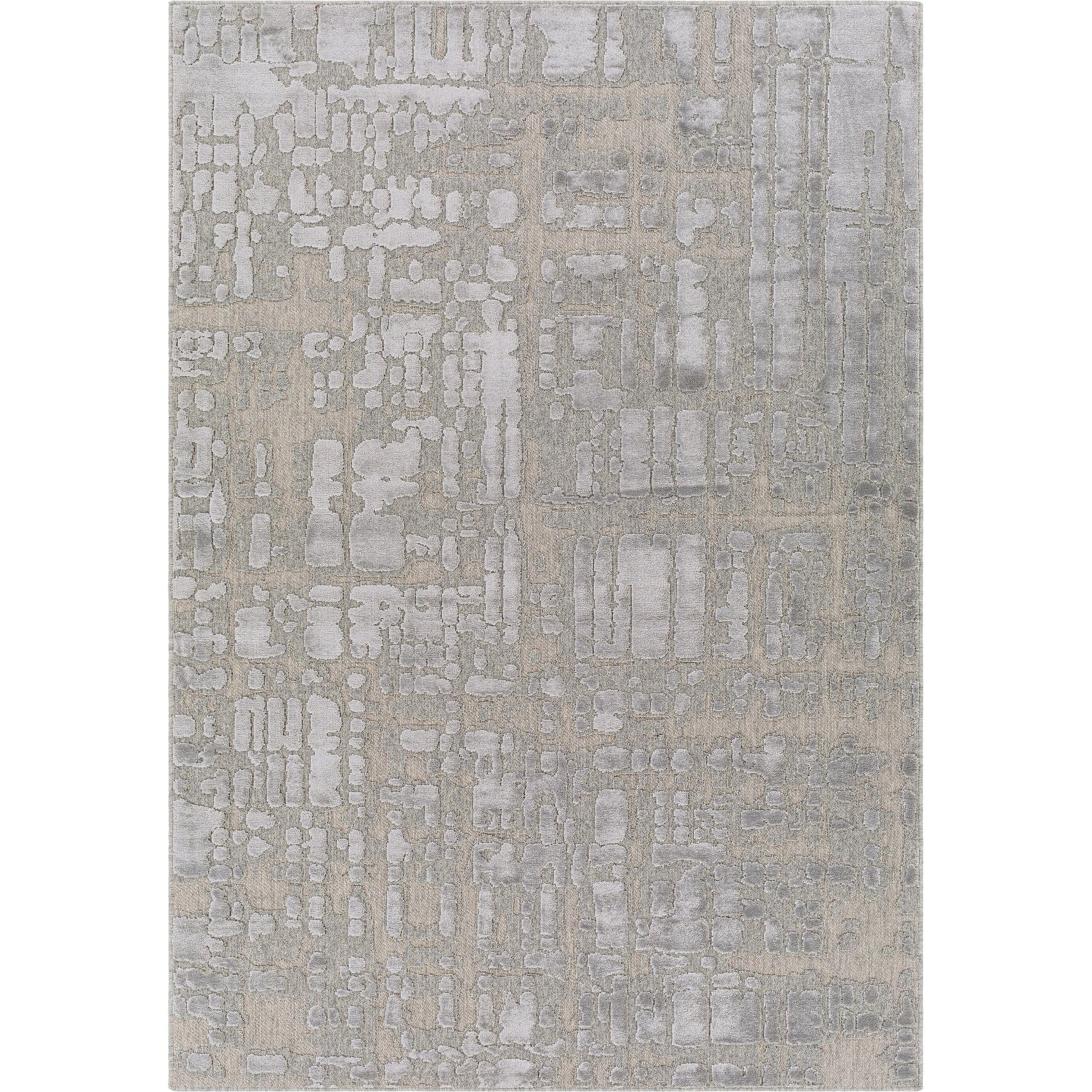Kingston Rug - 29822 by Livabliss in cream, light beige. Made from 51% viscose, 49% wool in a unique style.