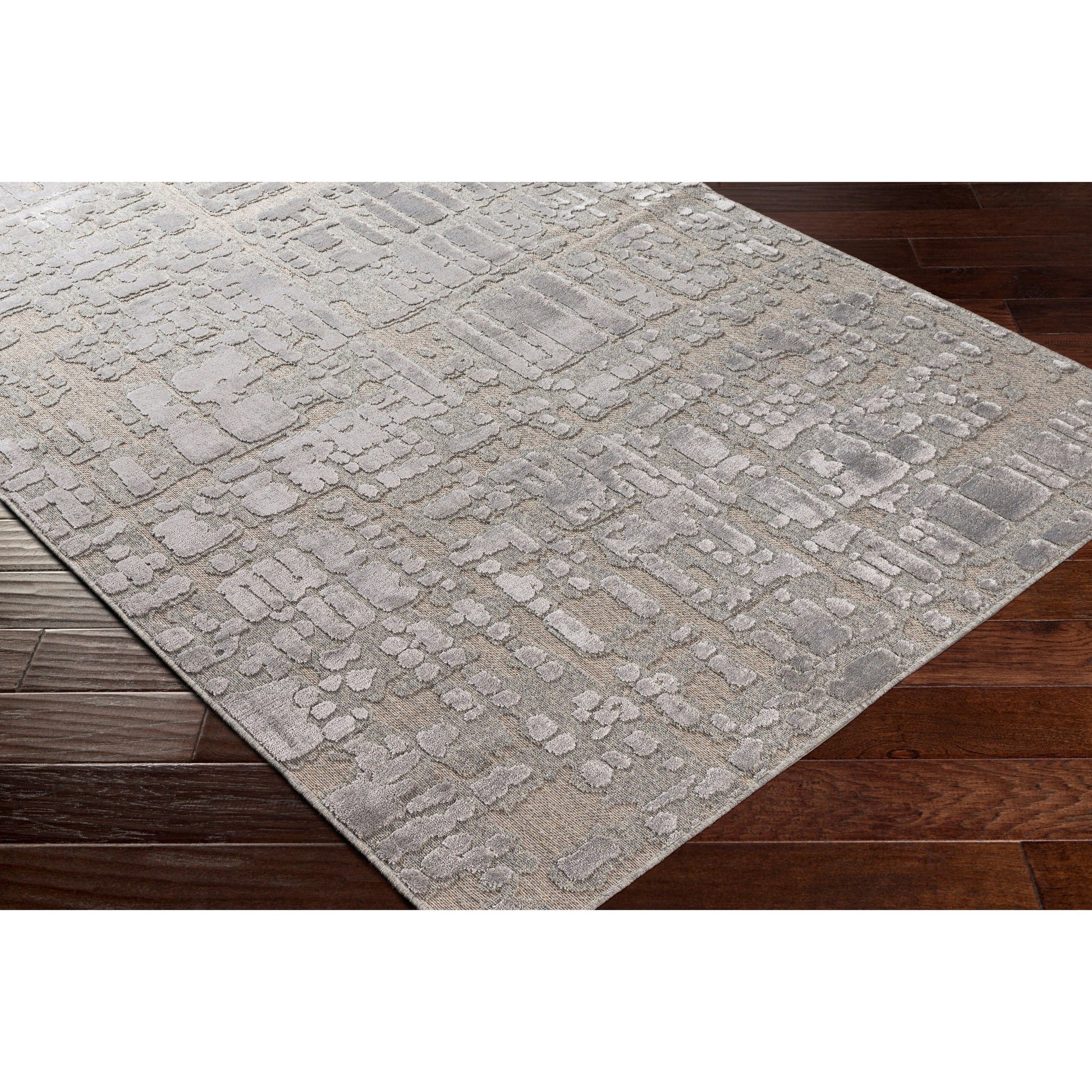 Kingston Rug - 29822 by Livabliss in cream, light beige. Made from 51% viscose, 49% wool in a unique style.