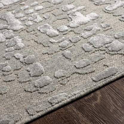 Kingston Rug - 29822 by Livabliss in cream, light beige. Made from 51% viscose, 49% wool in a unique style.