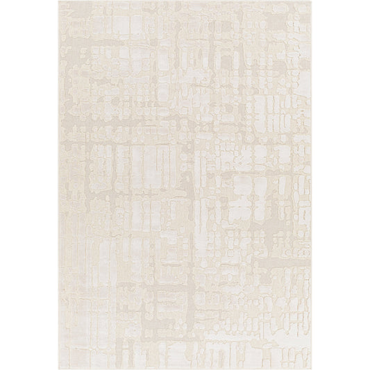 001 SI-1884256,SI-1884257 | Primary Silo | Kingston Rug - 29822 by Livabliss in cream, light beige. Made from 51% viscose, 49% wool in a unique style.