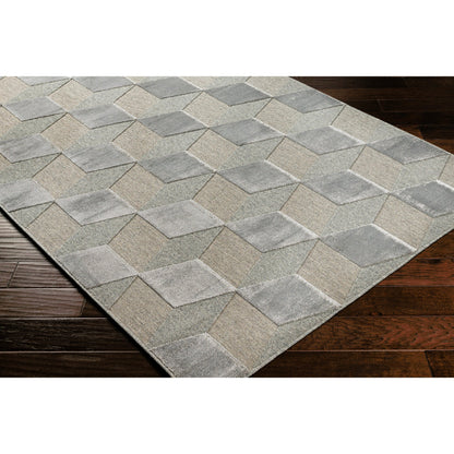 Kingston Rug - 29823 by Livabliss in gray, medium gray. Made from 51% viscose, 49% wool in a unique style.