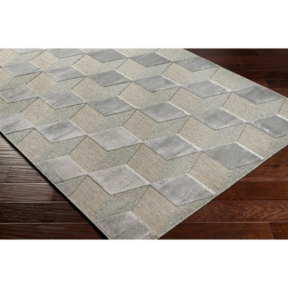 Kingston Rug - 29823 by Livabliss in gray, medium gray. Made from 51% viscose, 49% wool in a unique style.