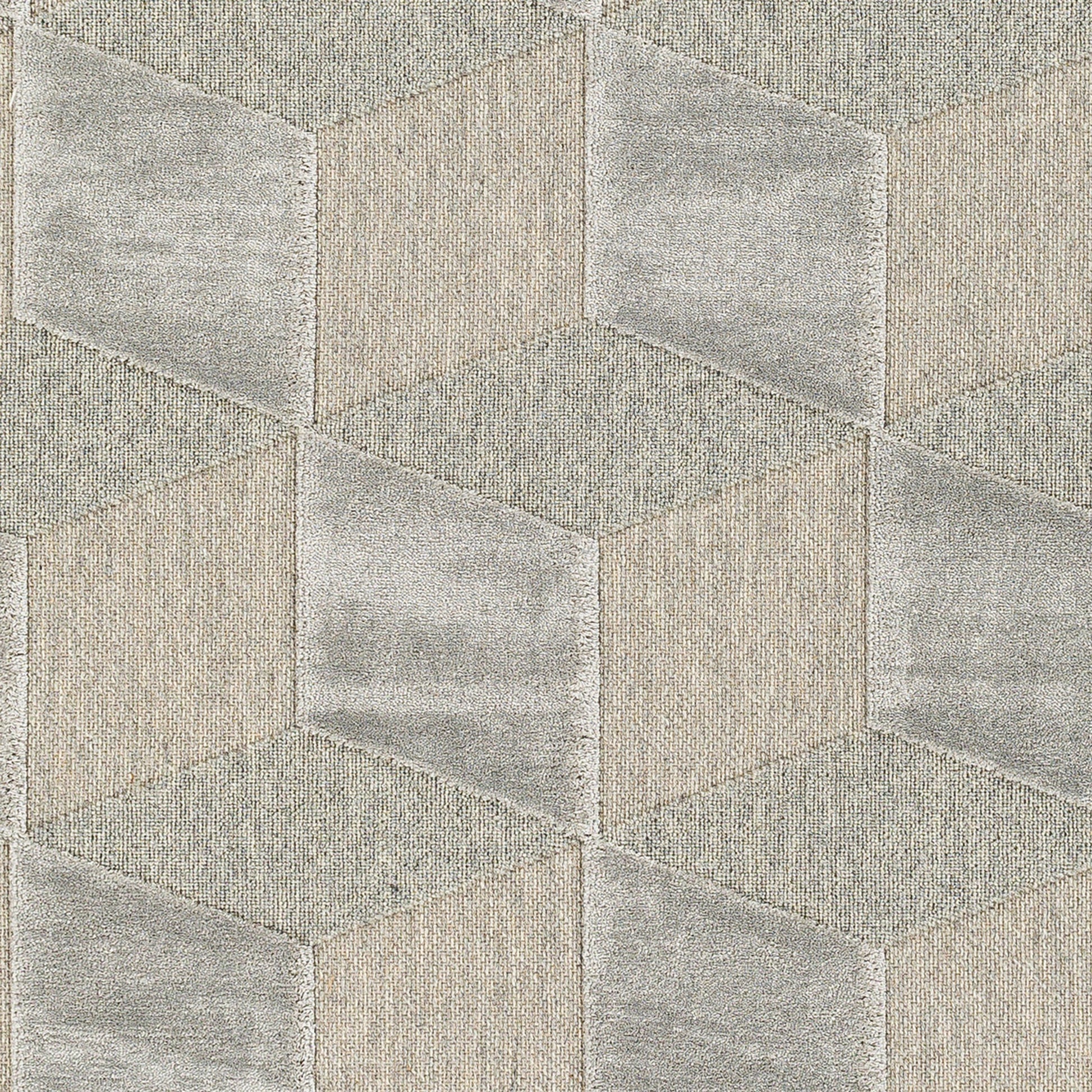 Kingston Rug - 29823 by Livabliss in gray, medium gray. Made from 51% viscose, 49% wool in a unique style.