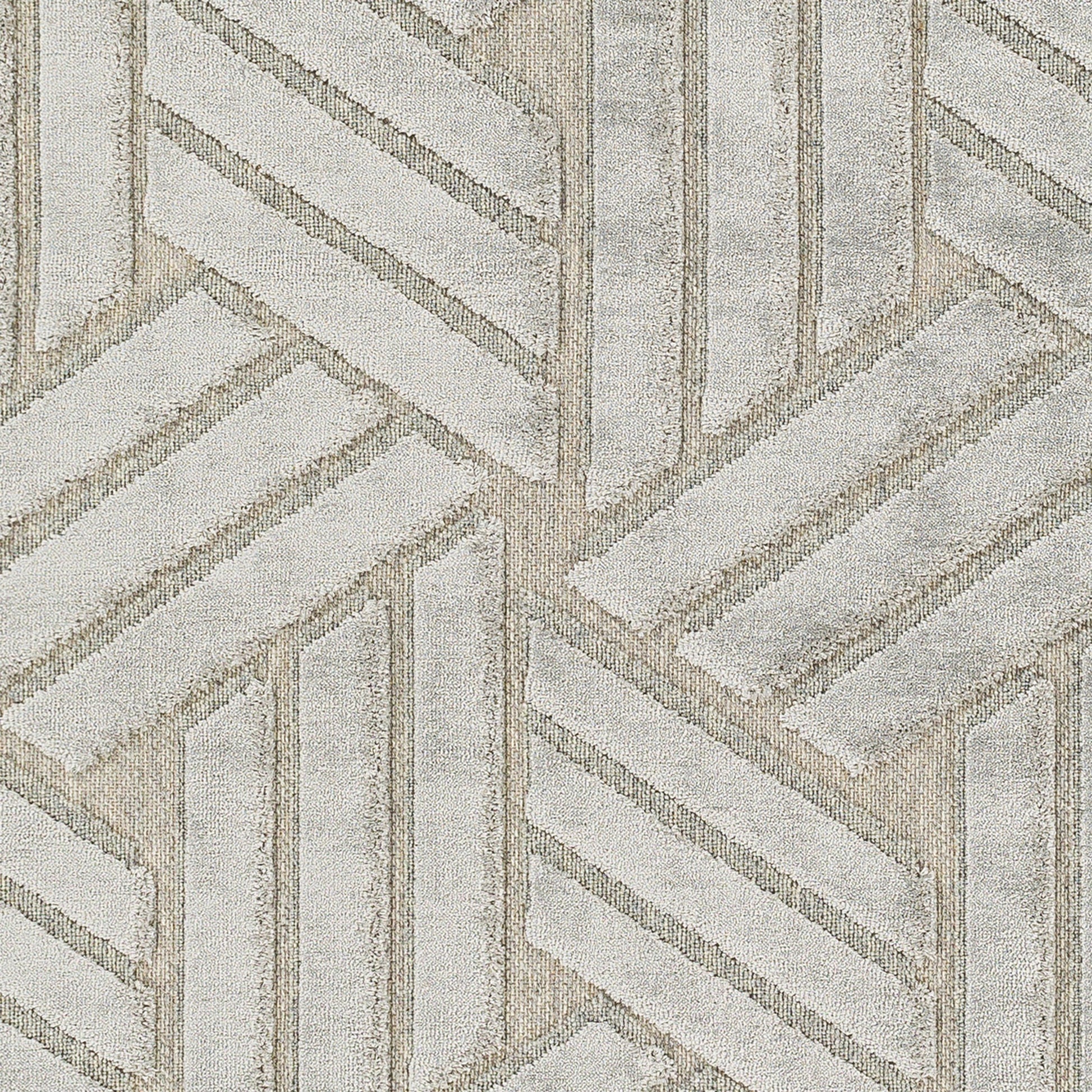 Kingston Rug - 29824 by Livabliss in gray, medium gray. Made from 51% viscose, 49% wool in a unique style.