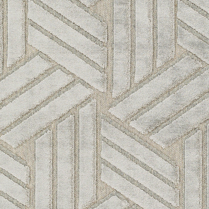 Kingston Rug - 29824 by Livabliss in gray, medium gray. Made from 51% viscose, 49% wool in a unique style.
