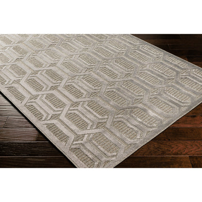 Kingston Rug - 29826 by Livabliss in gray, medium gray. Made from 51% viscose, 49% wool in a unique style.