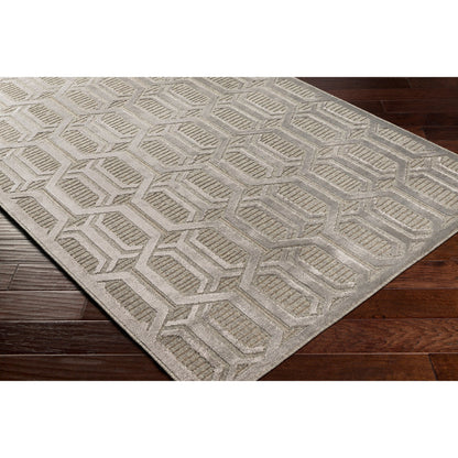 Kingston Rug - 29826 by Livabliss in gray, medium gray. Made from 51% viscose, 49% wool in a unique style.