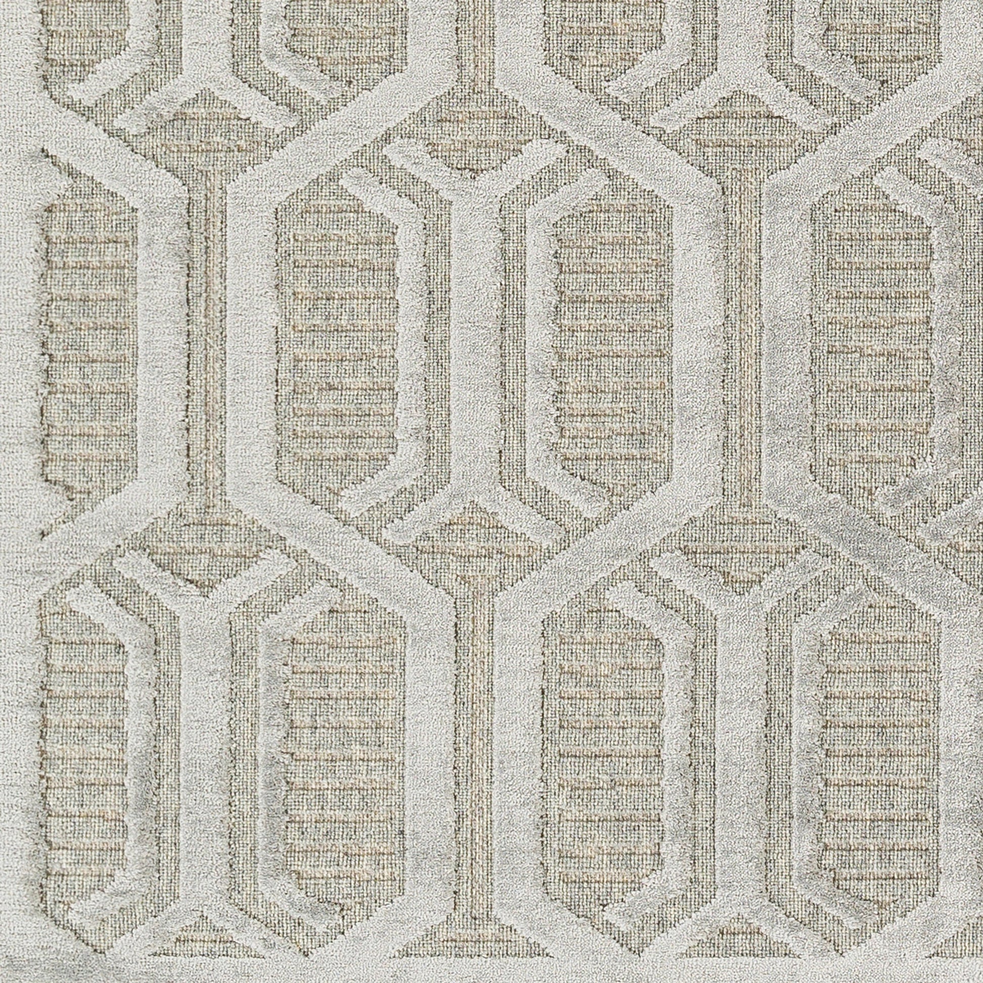 Kingston Rug - 29826 by Livabliss in gray, medium gray. Made from 51% viscose, 49% wool in a unique style.