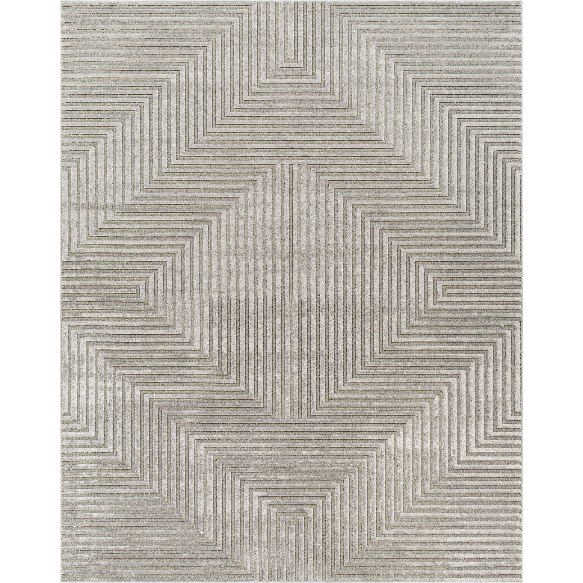 Kingston Rug - 29827 by Livabliss. Made from 51% viscose, 49% wool in a unique style.