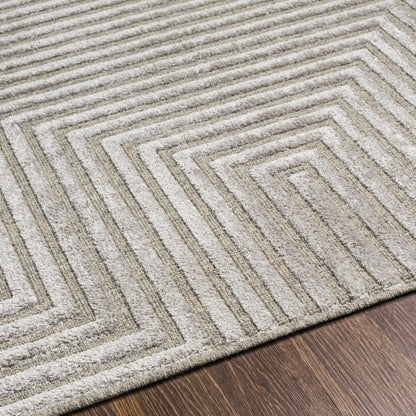 Kingston Rug - 29827 by Livabliss. Made from 51% viscose, 49% wool in a unique style.