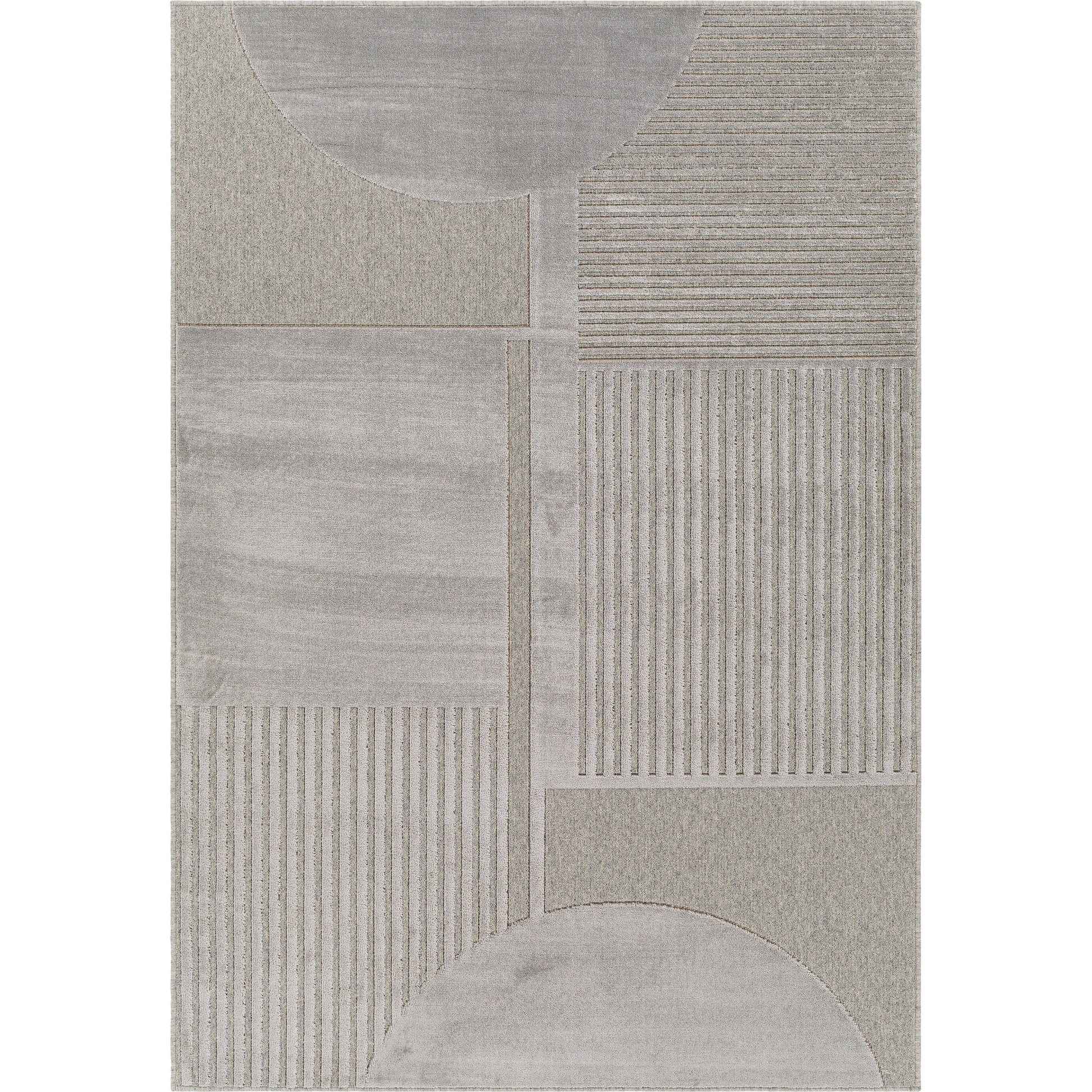 Kingston Rug - 29828 by Livabliss in cream, light beige. Made from 51% viscose, 49% wool in a unique style.