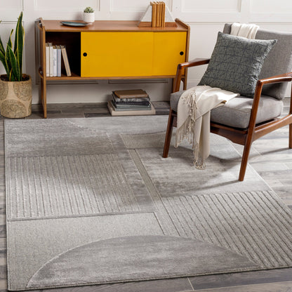 Kingston Rug - 29828 by Livabliss in cream, light beige. Made from 51% viscose, 49% wool in a unique style.