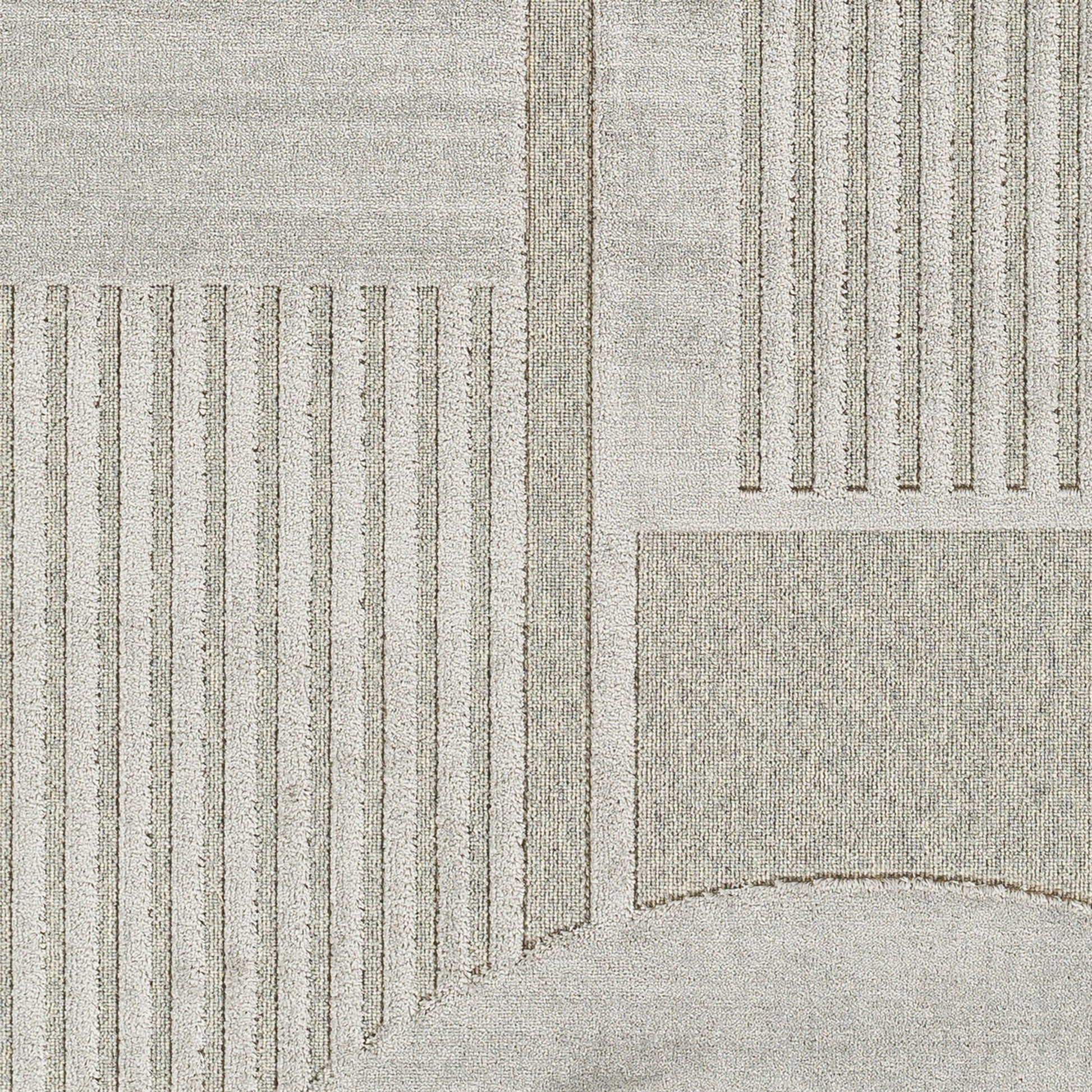 Kingston Rug - 29828 by Livabliss in cream, light beige. Made from 51% viscose, 49% wool in a unique style.