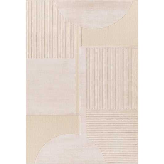Kingston Rug - 29828 by Livabliss in cream, light beige. Made from 51% viscose, 49% wool in a unique style.