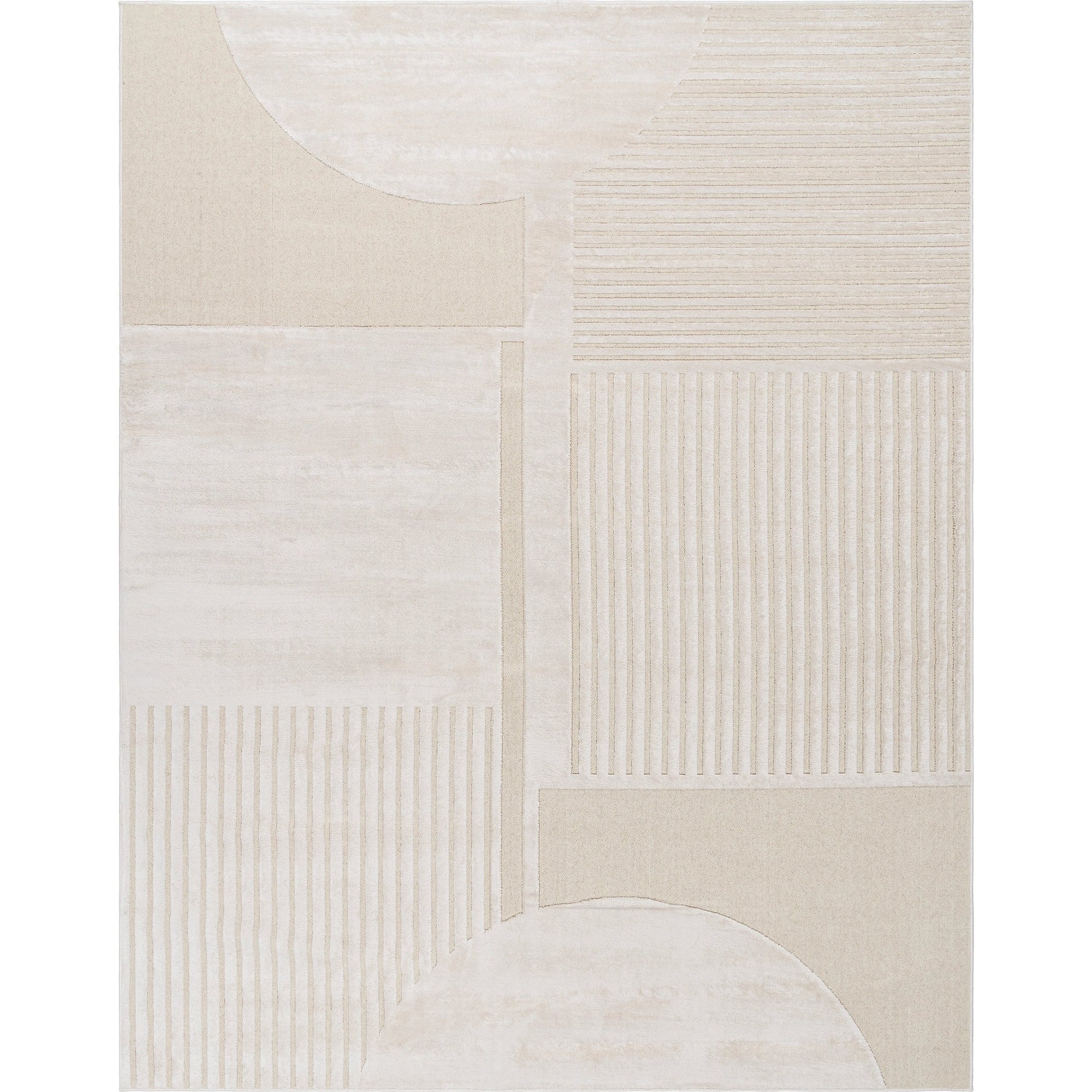 Kingston Rug - 29828 by Livabliss in cream, light beige. Made from 51% viscose, 49% wool in a unique style.
