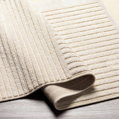 Kingston Rug - 29828 by Livabliss in cream, light beige. Made from 51% viscose, 49% wool in a unique style.