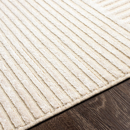 Kingston Rug - 29828 by Livabliss in cream, light beige. Made from 51% viscose, 49% wool in a unique style.