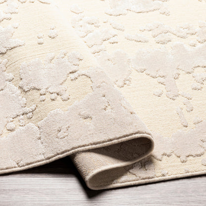 Kingston Rug - 29830 by Livabliss in cream, light beige. Made from 51% viscose, 49% wool in a unique style.
