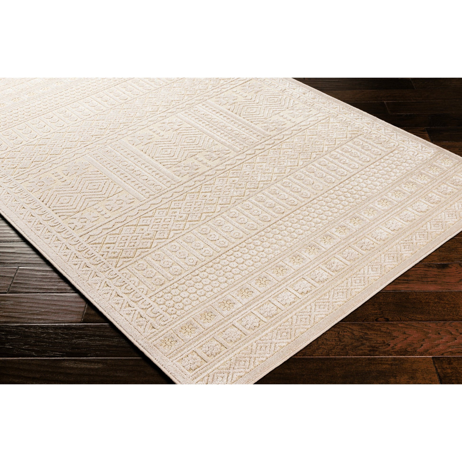 Kingston Rug - 29831 by Livabliss. Made from 51% viscose, 49% wool in a unique style.